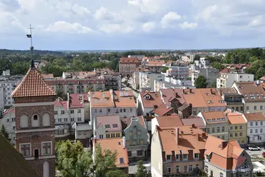 Lidzbark Warmiński- widok z wieży zamkowej