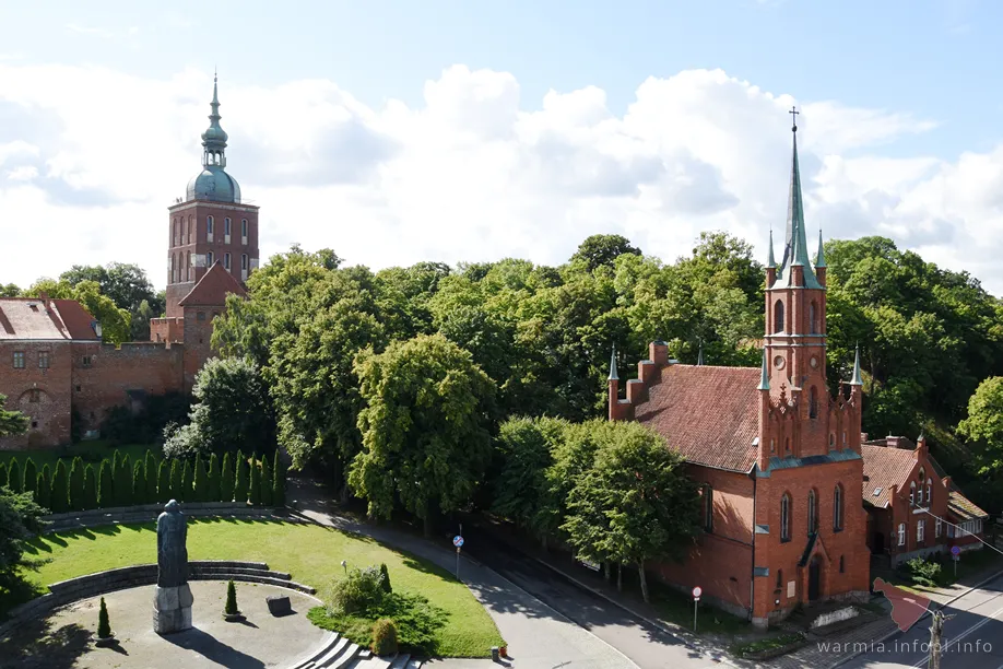 Wieża Radziejowskiego i kościół poewangelicki we Fromborku