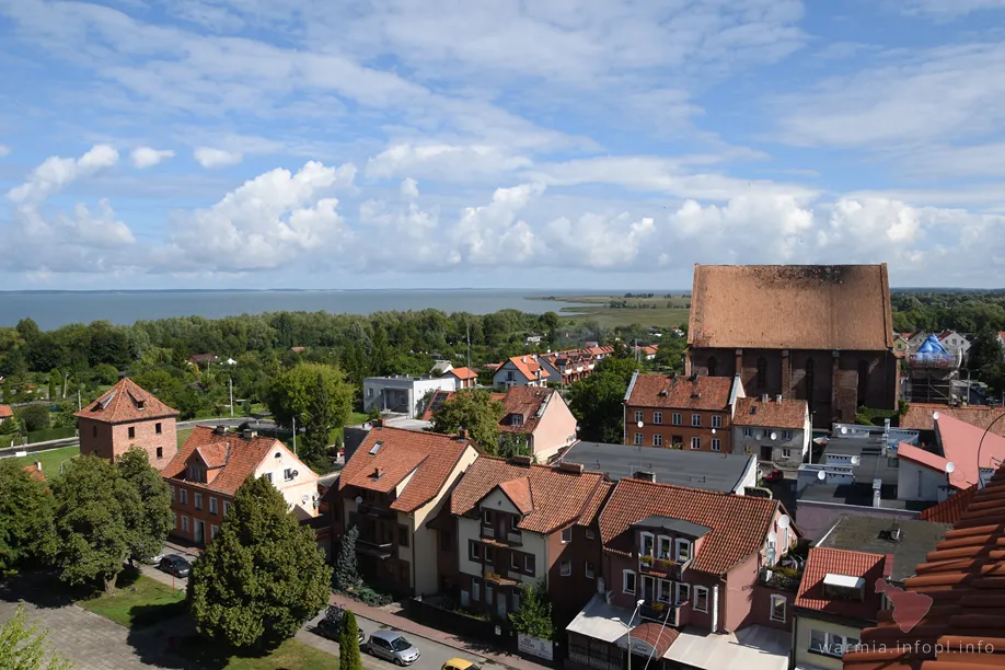 Widok z wieży Radziejowskiego we Fromborku