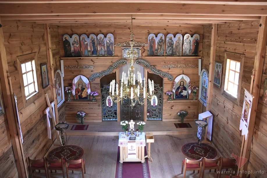 Wnętrze cerkwi w Godkowie